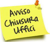 CHIUSURA UFFICI