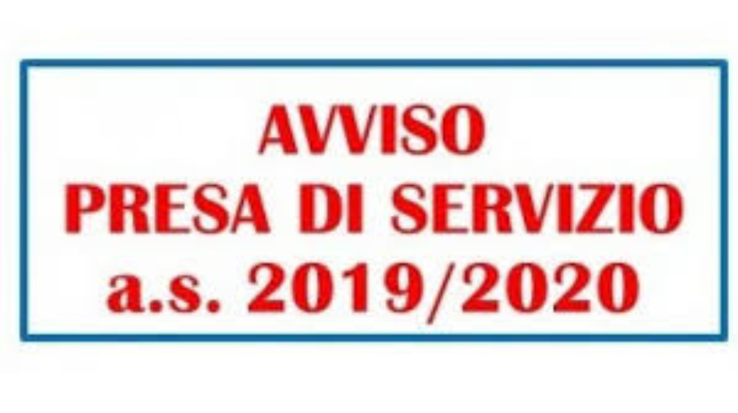 PRESA DI SERVIZIO PERSONALE DOCENTE ED ATA